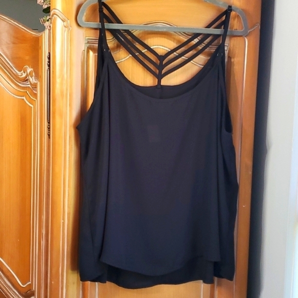 Sheer women's top, tank style,  size 3X. Adjustable straps. Great used c… - Picture 1 of 6
